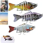 3D Bionic Swimming Lure, Bionic Fishing Lures That Swim by Itself, Bionicswimming Bait, 3D Fishing Lures That Swim by Itself, Like a Real Bait Fish for All Kinds of Waters