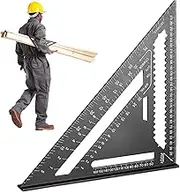 Speed Square,Triangle Framing Square - Multifunctional Drill Gauge, Portable Rafter Layout Tools for Men