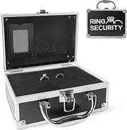 COSLANLEE Ring Bearer Briefcase - Wedding Security Case, Jewels Storage Box With Holder Pad, Special Agent Guard Protector for Boys Kids to Carry
