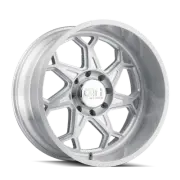 20x9 Cali Off-Road Sevenfold Brushed Clear Gloss Wheel 8x6.5 (0mm)