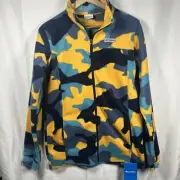 Columbia zing 3 fleece jacket youth XL NEW blue yellow casual outdoor colorful