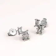 Solid 925 Signature Silver Stellar Stud Earrings