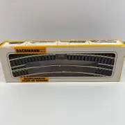 Bachmann HO Gauge Set 13 Pc Straight Train Tracks Snap-In Steel Gold Silver 9.5"