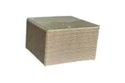 KEW - Outdoor PE Wicker Square Coffee Table (L65xW65xH42cm)