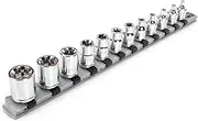 TEKTON 3/8 Inch Drive External Star Socket Set, 12-Piece (E4-E20) | SHD91117