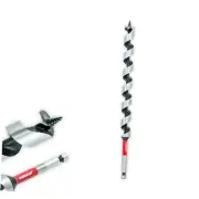 x 12" Auger Drill Bit for Wood, Hex Shank 3/8 Inch, Wood 1-1/8" Length: 12"