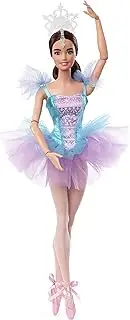 [Barbie] Signature Ballet Wishes Doll (Brunette, 12 in), Posable, Wearing Ballerina Costume, Tutu, Pointe Shoes & Tiara, for 6 Year Olds and Up