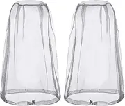 2 Pack Protect from Fly Screen Mosquito Head Net Face Mesh Head Cover for Outdoor Lovers