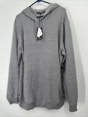 NWT Travis Mathew Sleet Gray Slub Golf Hoodie Mens Large