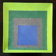 JOSEF ALBERS 'Homage to the Square' Ltd Edition 12" Square Plate / Platter *NIB*
