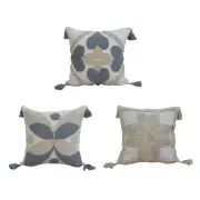 Boho Decorative Pillow Cover Tassel Tufted Cushion Pillow for Case Squar
