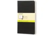 3pc Moleskine 80 Pages Plain Pocket Cahier L Office Student Journal Pad Black