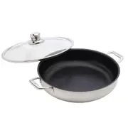Swiss Diamond XD Non-Stick Clad Chefs Pan with Lid 32cm