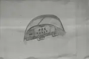 Original Navion Cockpit Illustration 36"x54"