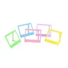 Pack of 5 Colorful Mini Photo Frames for Home Decors and Tabletop Shelf Display