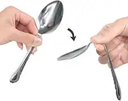 MilesMagic Magician's Bending Spoon Gimmick Close-Up Stage Mentalism Effect for Real Street Magic Tricks