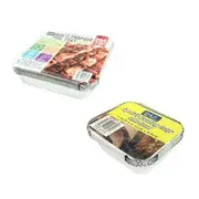 Ozoffer 16pcs Roasting Tray 2Sizes FOIL FOOD CONTAINER WITH LID - Takeaway Container BBQ