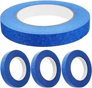 GANAZONO 4rolls Automotive Masking Tape Low Tack Adhesive for Painting Crepe Coverage for Projects and Professional Painters Easy to Remove Without Residue