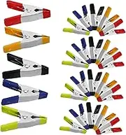 IWOWHERO 25pcs Small Spring Clamps Metal Woodworking Clamps Versatile Pliers for Garden Hose Repair