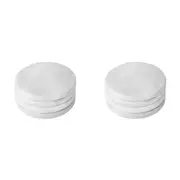 2x 4pc Davis & Waddell Nuvolo Marble Beverage Coaster Set Round 10x10cm Grey