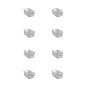 8PK Boxsweden Mesh Plastic Basket Wood Handle Large 35x22x16cm Assorted