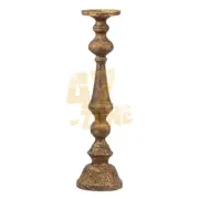 Metal Alastair Glory Pillar Candle Holder Bronze Indoor Tabletop Home Decor