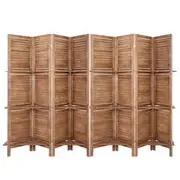 Artiss 8 Panel Room Divider Screen 326x170cm Shelf