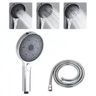WELS Hand Held Shower Head with 1.5m Shower Hose Chrome 3-Mode large Spray