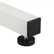 Adjustable Computer Desk 15MM Particle Board with USB and AC Outlets White Wood