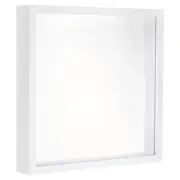 12x12 Shadow Box Frame Wood Dried Flower Photo Frame Floating Photo Frame White