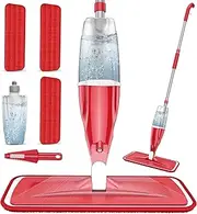 EXEGO Spray Wet Mops for Hardwood Floor Cleaning, Microfiber Dry Dust Spray Mop with Washable Pads fit for Swiffer Power Mop, Wet Mop with Jet Sprayer for Wood Laminate Ceramic Tiles Home Commercial