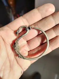 在飛比找Yahoo!奇摩拍賣優惠-西藏清代老銀耳環