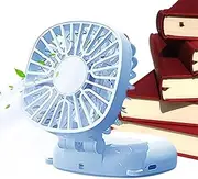 Foldable Fan Handheld | 3 Quiet Speed Personal Neck Fan | Digital Display Portable Electric Cartoon Desk Fan for Summer Home, Camping, Sports, Travel