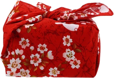 Bento Wrapping Cloth Cherry Flower Rabbit Printed Handkerchief Japanese Style Be