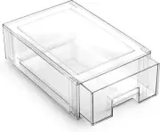 Clear Stackable Storage Drawer, CRATE COLLECTION, Pantry/Fridge Organizer, Small
