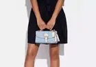 NWT COACH KLEO Signature Chambray Top Handle Bag Denim Multi C8513