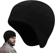 [Generic] Thermal Hat - Thick Winter Hat, Cycling Winter Thermal Hat | Thickened Design Soft Ear Protection Riding Hat, Court Riding Cycling Hat, Black