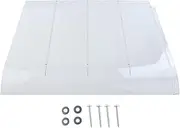 Generic Window Door Awning PC Board Patio Awning Canopy Exterior with Screws for Outdoor, 40cmx35cm