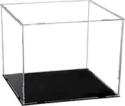 Evron Display Case for Collectibles Assemble Clear Acrylic Box Alternative Glass Case for Display Action Figures Home Storage & Organizing Toys (14.5x11x12 inch; 36x27x30 cm)
