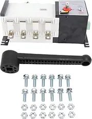 Dual Power Automatic Transfer Switch Isolated 2in 1out Mechanical Interlock Design AC400V Power Management for Indoor Outdoor (200A)