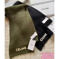 在飛比找Yahoo!奇摩拍賣優惠-【月月二手】CELINE 賽琳 圍巾 羊毛 絨線 圍巾  L