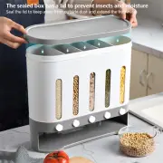 Cereal Dispenser Wall Mounted Grain Dispenser Storage 5 in 1 Kitchen Dispensing