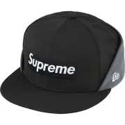 Supreme Windstopper Earflap Box Logo New Era Black Hat Cap FW20