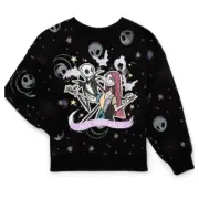 The Nightmare Before Christmas Girls Graphic Fleece Sweatshirt XS 4/5
