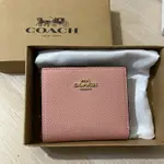 COACH 溫柔的乾燥玫瑰短夾