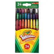 24pc Crayola Mini Twistables Colouring Crayons Drawing Craft Kids/Children 3y+