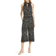 TED BAKER MARCILA Hazel High Neck Wide Leg Jumpsuit Size 1 / US 0 - 2 G28