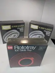 Slide Projector Circular Trays. Sears/GAF 2ea. Sears 9985, 1ea. GAF 6090-059 New