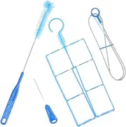 BESPORTBLE 4-pc Camping Water Pouch Brush Set Long Brush Tube Cleaner Reusable Portable Outdoor Hiking Sports Clean Water Bladder