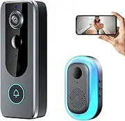 Guardianbell Pro – Smart WiFi Doorbell & Security Cam in One, Doorbell Camera Wireless1080p,Live View Andmotion Alerts, Auto Snapshots and Night Vision, Smart Video Doorbell for Home